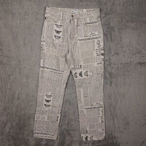 Printed Gray Jeans